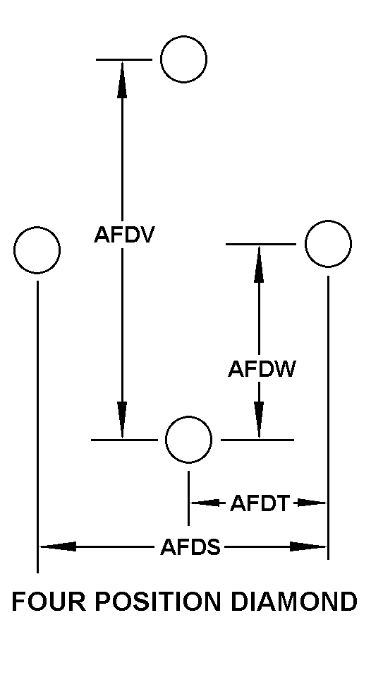 FOUR POSITION DIAMOND style nsn 5999-00-950-9064