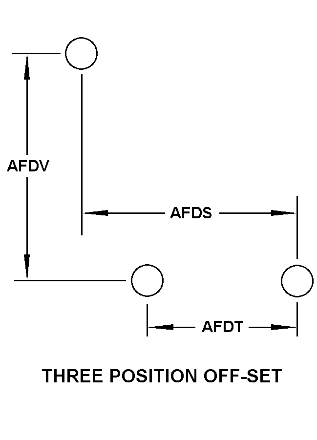 THREE POSITION OFF-SET style nsn 5999-01-038-1236