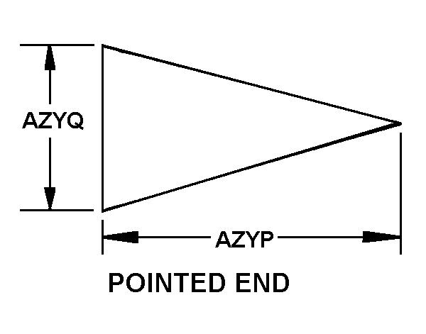 POINTED END style nsn 8345-01-181-6043