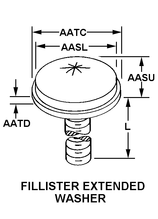 FILLISTER EXTENDED WASHER style nsn 5305-01-316-8166