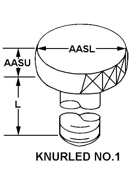 KNURLED NO. 1 style nsn 5305-01-591-2026
