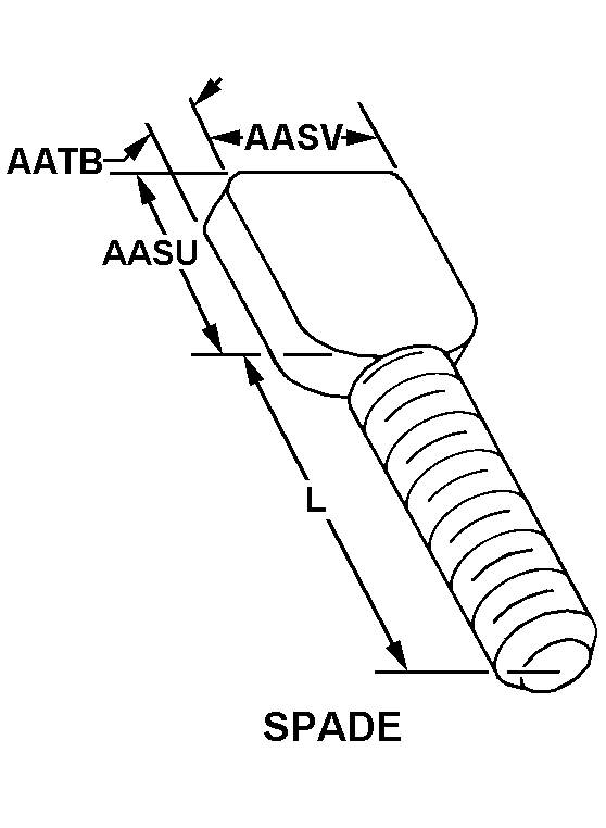 SPADE style nsn 5305-01-430-2100