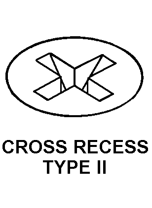 CROSS RECESS TYPE II style nsn 5305-01-541-8602