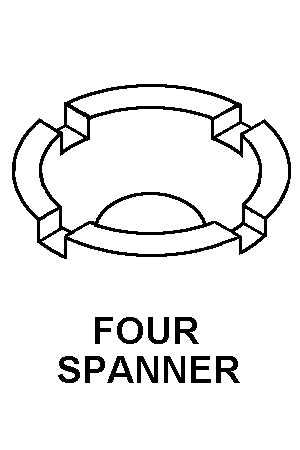 FOUR SPANNER style nsn 5305-01-449-1212