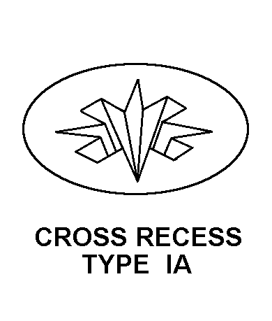 CROSS RECESS TYPE IA style nsn 5305-01-385-5593