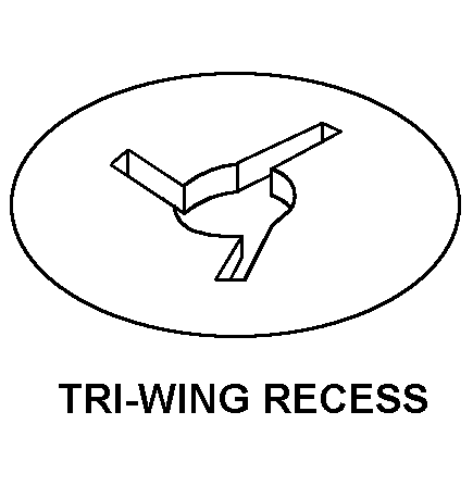 TRI-WING RECESS style nsn 5305-01-288-2831
