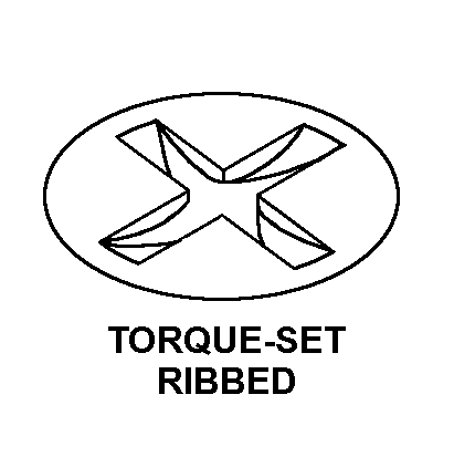 TORQUE-SET RIBBED style nsn 5305-01-627-5083