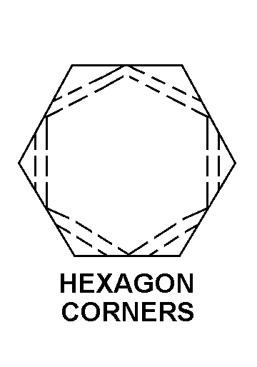 HEXAGON CORNERS style nsn 5305-01-442-4853