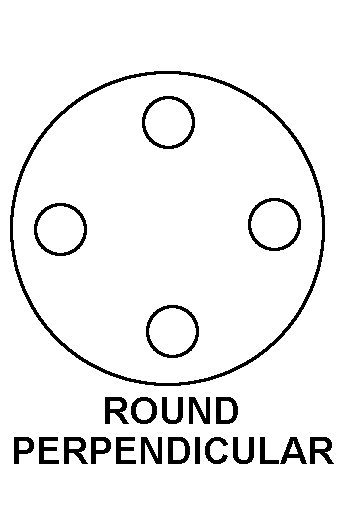ROUND PERPENDICULAR style nsn 5305-00-957-4089