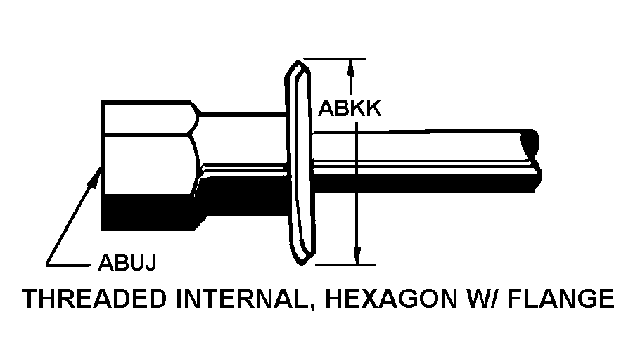 THREADED INTERNAL, HEXAGON W/FLANGE style nsn 2530-00-359-0775