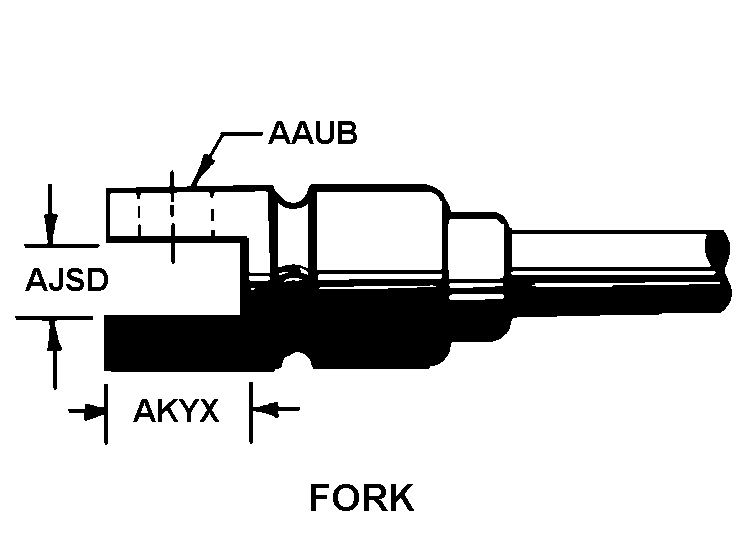 FORK style nsn 2530-00-852-4135