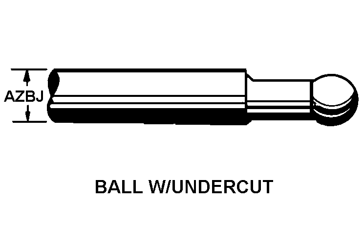 BALL W/UNDERCUT style nsn 2530-00-492-6413