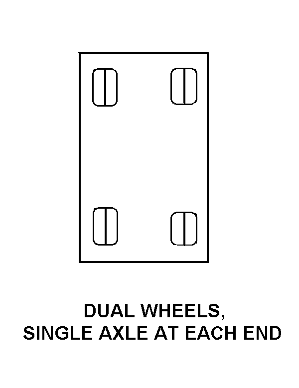 DUAL WHEELS, SINGLE AXLE AT EACH END style nsn 4210-00-377-9412