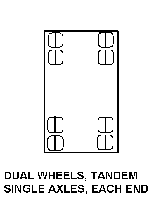 DUAL WHEELS, TANDEM SINGLE AXLES, EACH END style nsn 4210-01-307-0541