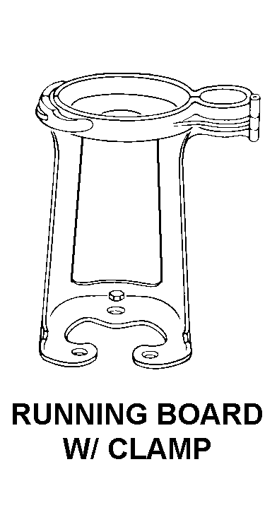 RUNNING BOARD W/ CLAMP style nsn 4210-01-633-4455