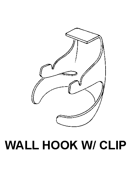 WALL HOOK W/ CLIP style nsn 4210-01-460-0342