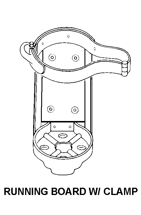 RUNNING BOARD W/ CLAMP style nsn 4210-01-633-4455
