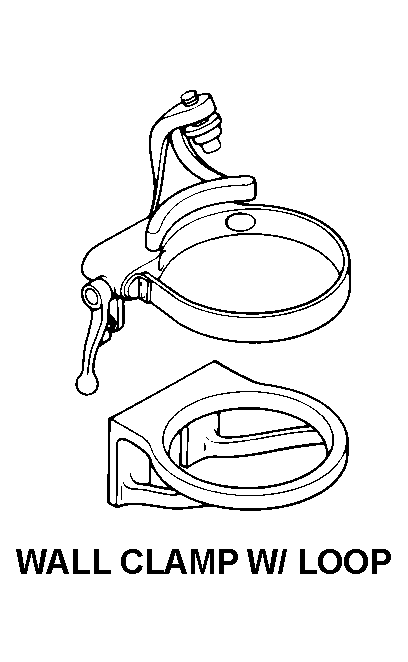 WALL CLAMP W/ LOOP style nsn 4210-01-526-5195