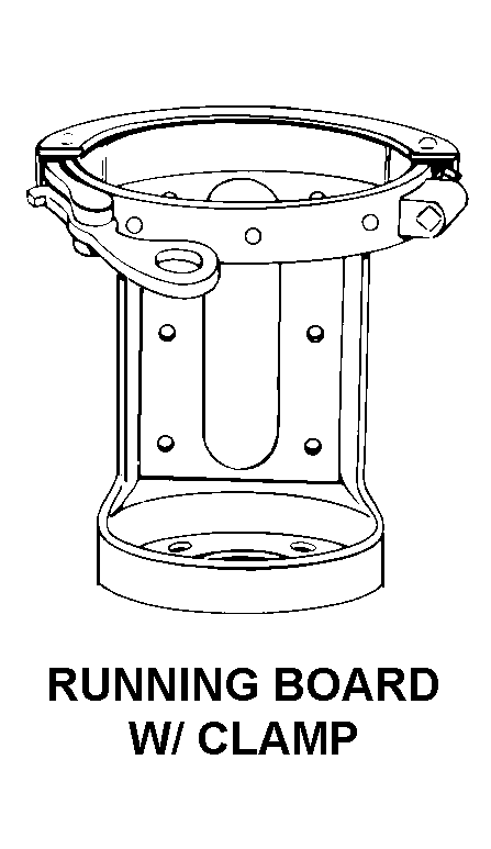 RUNNING BOARD W/ CLAMP style nsn 4210-01-633-4455