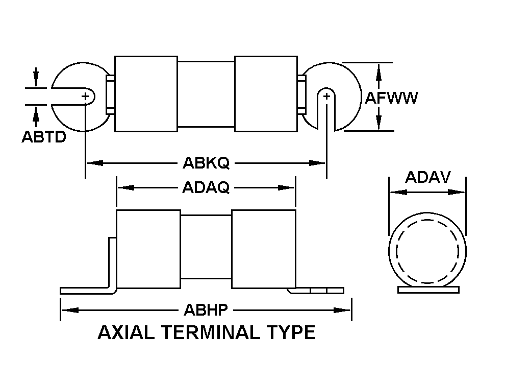 AXIAL TERMINAL TYPE style nsn 5920-00-221-4531
