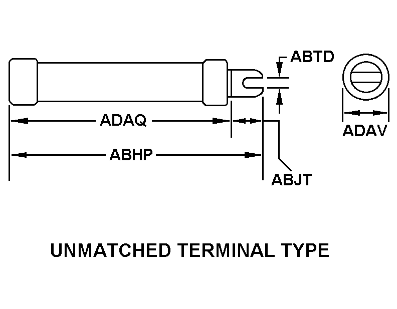 UNMATCHED TERMINAL TYPE style nsn 5920-00-113-2645