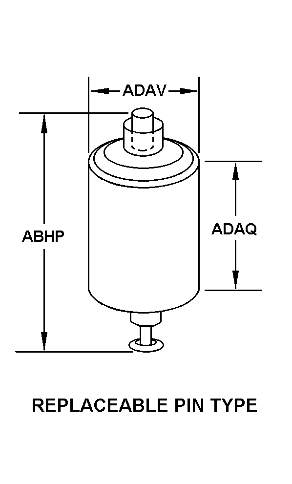 REPLACEABLE PIN TYPE style nsn 5920-01-295-0107