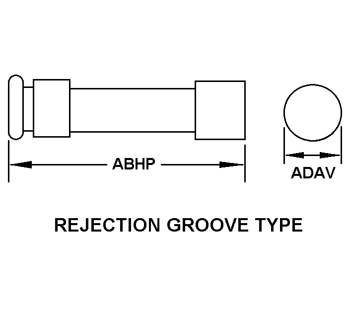 REJECTION GROOVE TYPE style nsn 5920-01-539-5292