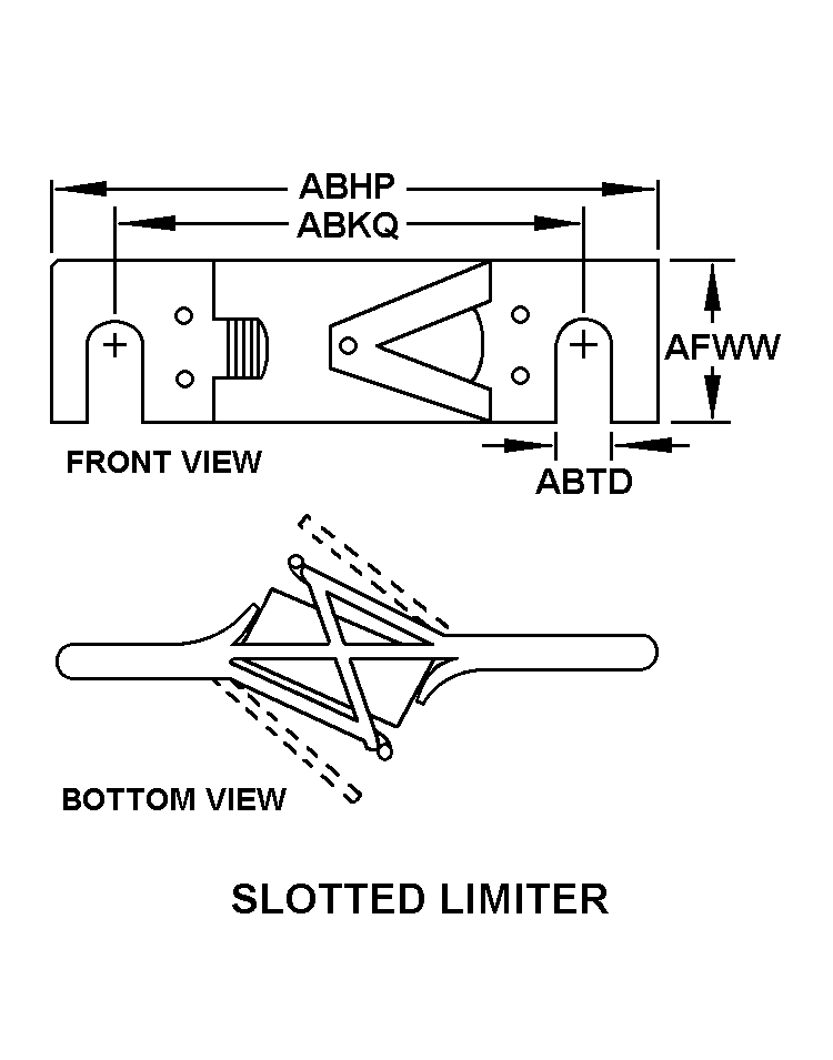 SLOTTED LIMITER style nsn 5920-01-221-9598
