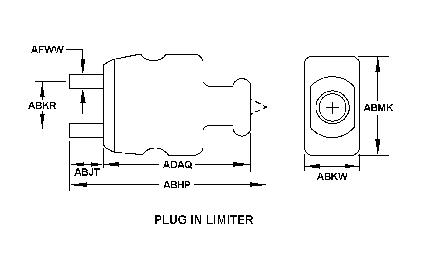 PLUG IN LIMITER style nsn 5920-01-522-9747