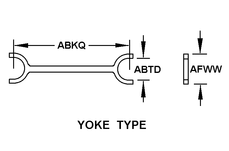 YOKE TYPE style nsn 5920-00-758-6150