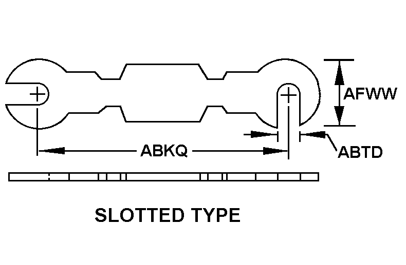 SLOTTED TYPE style nsn 5920-00-324-1997