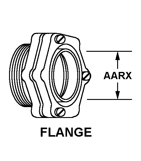 FLANGE style nsn 5975-01-535-1303