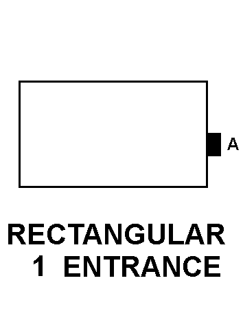 RECTANGULAR 1 ENTRANCE style nsn 5975-01-168-7643