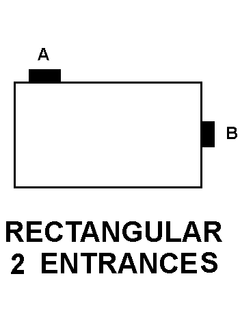 RECTANGULAR 2 ENTRANCES style nsn 5975-00-867-7474