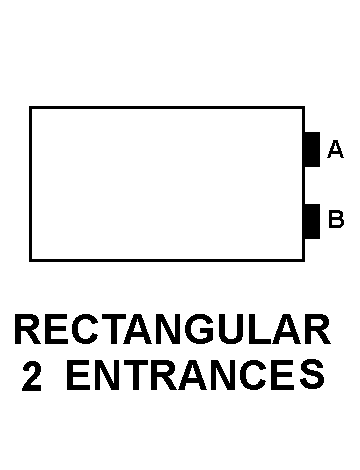 RECTANGULAR 2 ENTRANCES style nsn 5975-01-088-6116