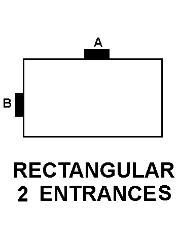 RECTANGULAR 2 ENTRANCES style nsn 5975-00-516-0594