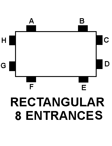 RECTANGULAR 8 ENTRANCES style nsn 5975-00-519-7742