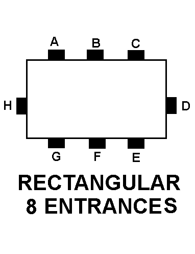 RECTANGULAR 8 ENTRANCES style nsn 5975-00-519-7742