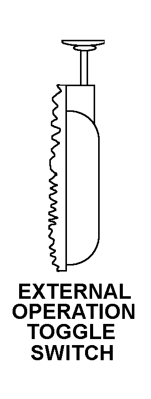 EXTERNAL OPERATION TOGGLE SWITCH style nsn 5975-00-982-2297