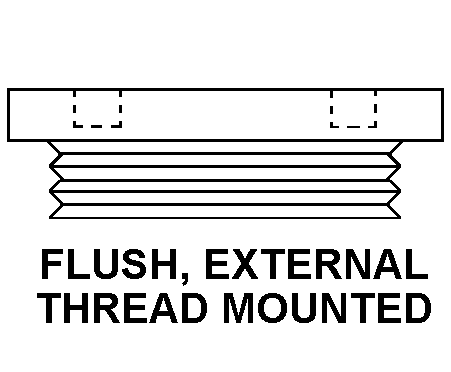 FLUSH, EXTERNAL THREAD MOUNTED style nsn 5975-01-083-6528