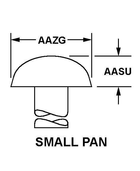 SMALL PAN style nsn 5320-00-877-6209