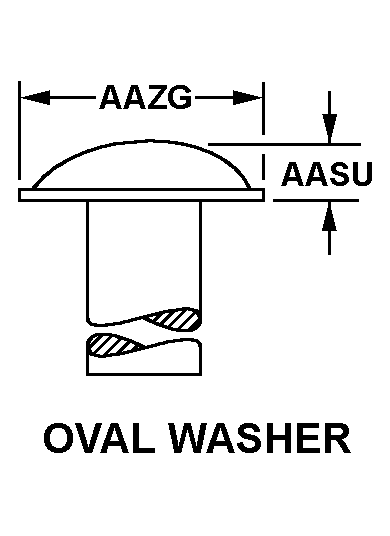 OVAL WASHER style nsn 5320-01-644-0135