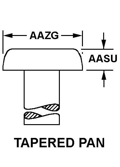 TAPERED PAN style nsn 5320-01-210-7499