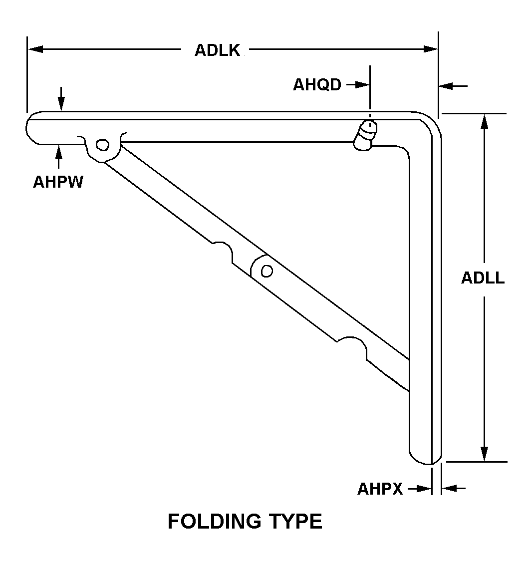 FOLDING TYPE style nsn 5340-01-307-5909