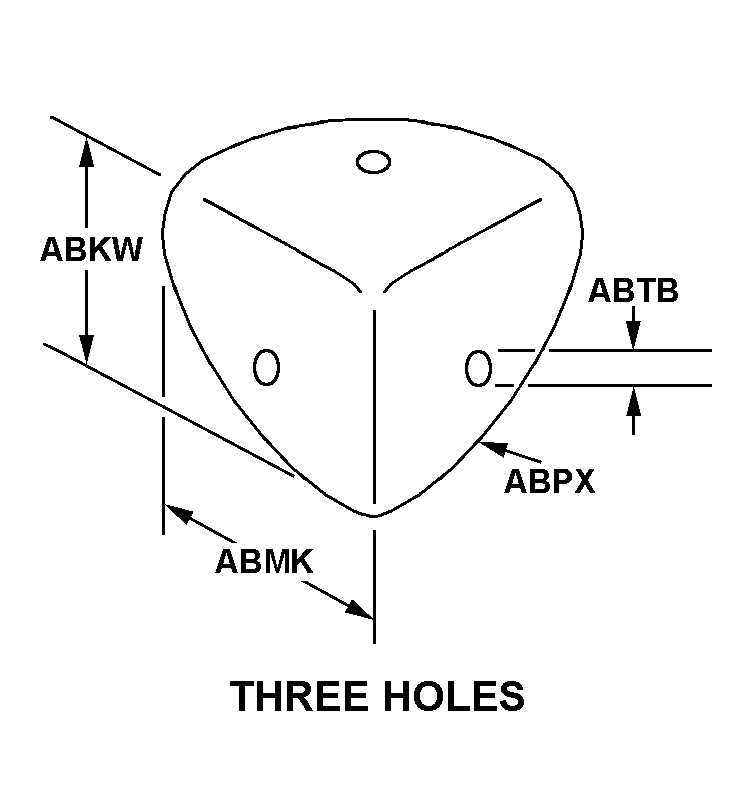 THREE HOLES style nsn 5340-00-412-2014