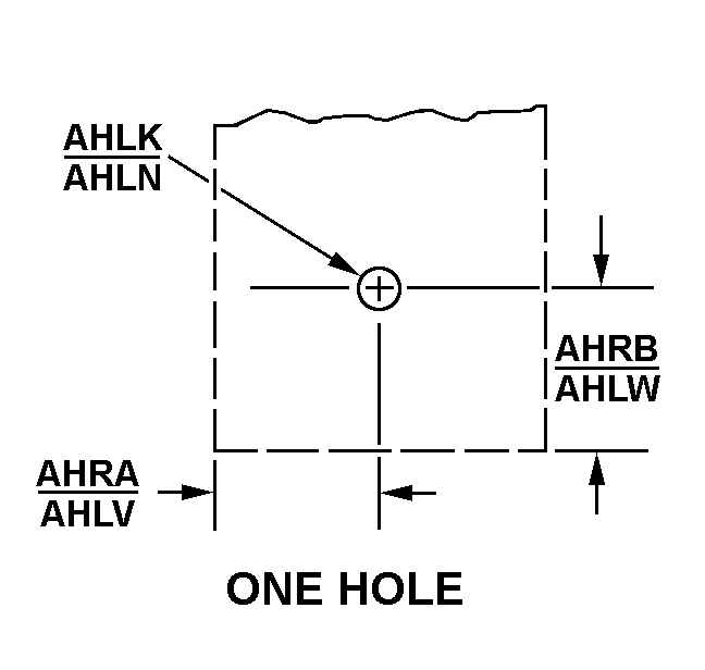 ONE HOLE style nsn 5340-01-069-9782