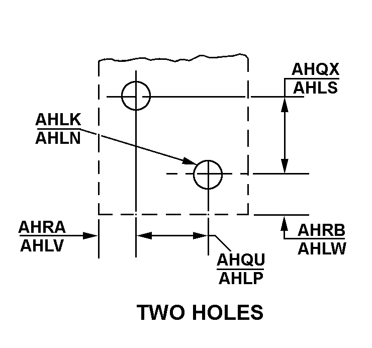 TWO HOLES style nsn 5340-01-573-2780