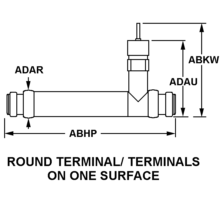 ROUND TERMINAL/TERMINALS ON ONE SURFACE style nsn 5915-01-408-2936