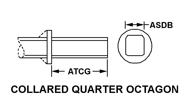 COLLARED QUARTER OCTAGON style nsn 3820-01-114-9356