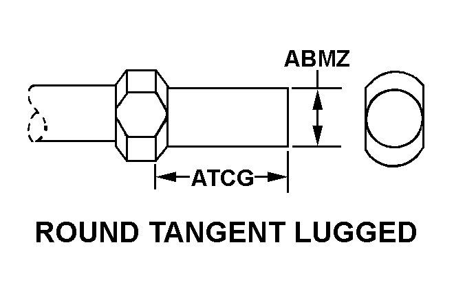 ROUND TANGENT LUGGED style nsn 3820-00-118-1273